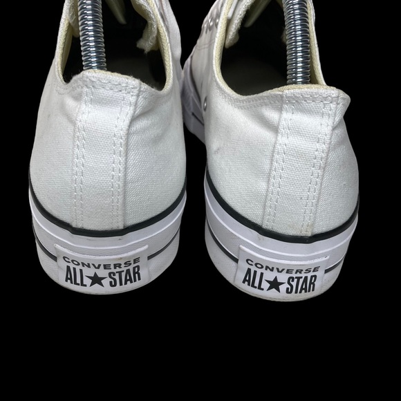 Converse Chuck Taylor® All Star® Platform Sneaker in White Canvas Sz: 9.5 - Picture 6 of 11